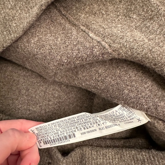 NWOT ZARA Knit Oversized Hoodie Sweater - Picture 12 of 13